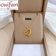 Original 916 Gold Hollow Heart Pendant Necklace Collar Chain