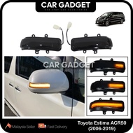 Toyota Estima 2006 - 2019 Dynamic LED Turn Signal Light Side Mirror Lamp Indicator Estima ACR50 Car 