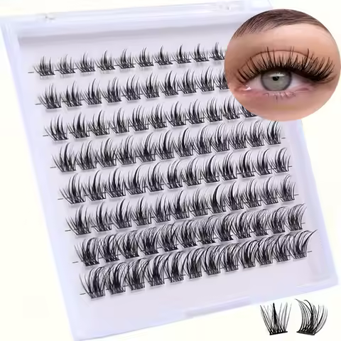 96 natural looking DIY eyelash extensions look like extended Wispy eyelashes. Fluffy eyelash cluster