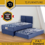 Guhdo Springbed Standard 2 in 1 / Kasur Spring Bed 2in1 Sorong Full Set Sandaran HB Atlantic Original