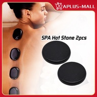 2Pcs 8x8cm SPA Hot Stone Natural Massage Stone For Massage Spa Salon