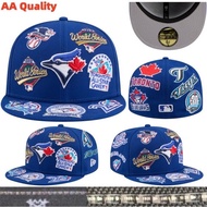 Blue Jays Fitted Hat Hip Hop Cap Non-adjustable Baseball Cap Flat Brim Hat Sport Cap NWH6