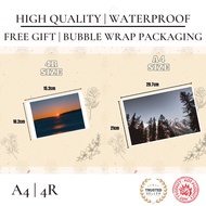 4R/A4 [No Minimum] HIGH QUALITY | Waterproof | Cuci Gambar Photo Printing Print gambar [FREE GIFT]