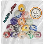 Terbaru Set Bola Billiard | Stylish | Marble Pattern | Meja 9Ft | 7Ft