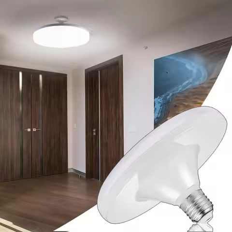 E27 Holder LED Bulb AC220V 20/30/40/60/100W White Energy Saving Lamp UFO Shape Large Light Lamp For 
