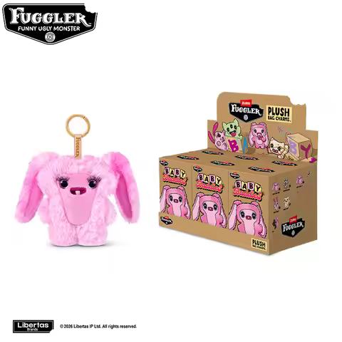 Original Fuggler Baby Baddies Keychain Blind Box Plush Toys Fugglers Teeth Monsters Random Blind Box