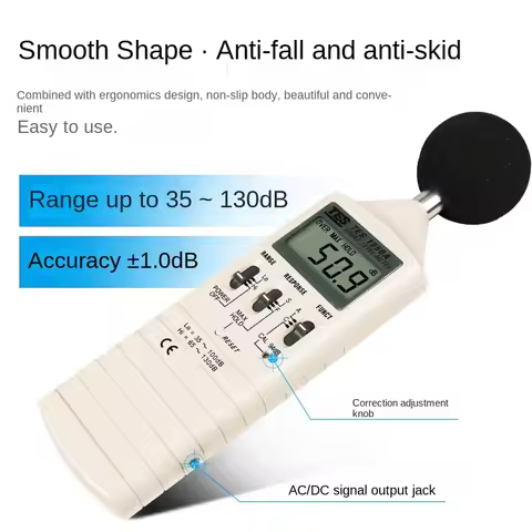 TES1350A Sound Level Meter 35-130 dB 0.1dB Resolution TES-1350A