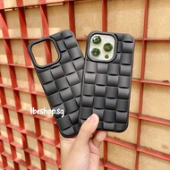 3D Textile iPhone Phone Case Black TPU Protective Phone Case