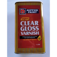 Nippon Paint Super Clear Gloss Varnish / Valspar 1 Ltr