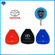 ฝาปิดกุญแจซิลิโคนสำหรับ Toyota Corolla Hilux Vitz Vios Rav4 Aqua Camry Highlander