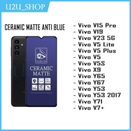 LAYAR Anti-Scratch Ceramic Matte Screen Anti-Blue Vivo Y19s V40 Lite Y18 Y03 Y28 Y17s Y20 Y20i Y20S 
