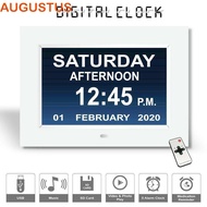 AUGUSTUS Digital Clock Electronic LCD Screen Dementia Large Date Table Alarm Clock