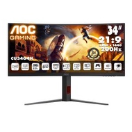 AOC 34" 21:9 UltraWide QHD Fast VA 200Hz 曲面電競顯示器 CU34G4H