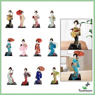 [Toolroom] 12" Japanese Geisha Asian Geisha Doll Lady Statuette Ethnic Japanese Geisha Dolls for She