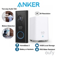 Eufy Security by Anker S220 Video Door Bell Camera Wireless Doorbell Smart Doorbell 2K Battery-Powered 2-Way Audio E8210