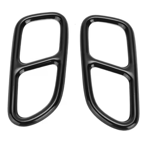 2pcs Exhaust Tip Trim Frame Quad Outlet Replacement for MercedesBenz CLA SLK R172 SL R231 Car Exteri