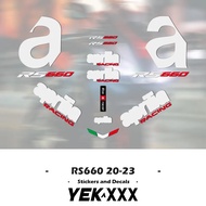 Motorcycle Accessories Fairing Sticker Full Vehicle Waterproof Reflective Sticker Kit For Aprilia RS