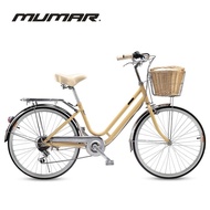 American Wrangler mumar Women's Bicycle 24 Inch Variable Speed Lady City Men Commuter R Bicycle