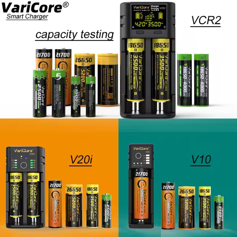 VariCore V10 V20i VCR2 USB intelligent charger for 3.6/3.7V li-ion 1.2V Ni-MH battery 18650/20700/21