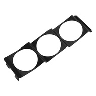 (DSKE) Triple 52mm x 3 Gauge Holder Pod Panel - Standard Stereo Radio Slot Single Din Universal