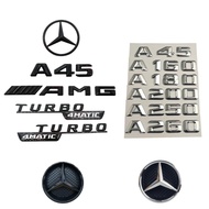Mercedes Benz A-Class W176 W177 AMG Logo Emblem A180 A200 A250 A35 A45 Turbo 4 Matic Grill Badge 3D 