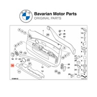 Original BMW Front Left Door Wooden Strip (Esche dunkel) For E65/E66 [51417024301]