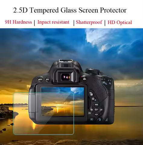 2pcs 9H Premium Tempered Glass For Canon G7X G7X II G5X G5X II G9X G9X II G1X3 EOS M50 EOS R R5 R6 E