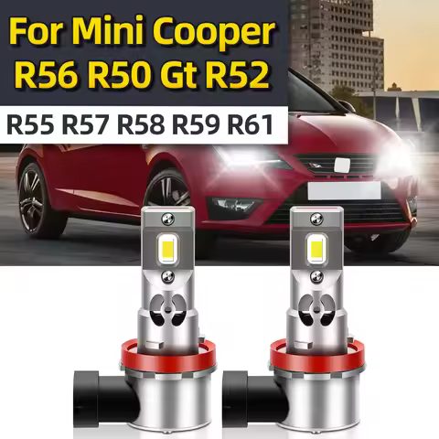 For Mini Cooper R56 R50 Gt R52 R55 R57 R58 R59 R61 LED H11 H8 H9 H16JP Car Headlight Bulbs 6000K Aut