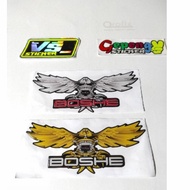 EMBLEM TIMBUL LOGO BOSHE BUAT DI WINSHILD MOTOR PCX NMAX NINJA RR
