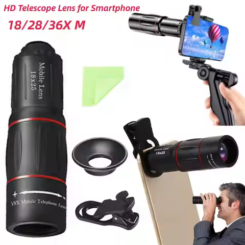 18/28/36X HD Telephoto Phone lens Camera Universal Zoom Iens Highdefinition Focusing Effect Photogra