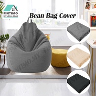 【MY】Bean Bag Sofa Cover Lazy Sofa Cover Bedroom Furniture Solid Color Bean Bag DIY Filled Inside Sar