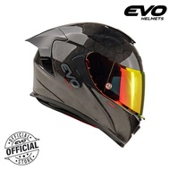 EVO Gt-Pro Carbon Dual Visor Full Face Helmet with Free Clear Lens