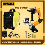 [ TRIO SET ] DeWALT MMA-350 Welding Machine + 2in1 DeWALT Grinder and Drill (B)