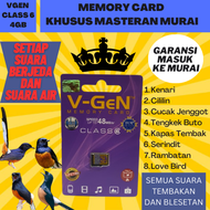 Memory card isian masteran Khusus burung murai jernih berjeda gacor - micro sd mp3 Masteran Murai