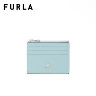 FURLA กระเป๋าใส่การ์ด รุ่น CAMELIA S ZIPPED CARD CASE สี ACQUAMARINA
