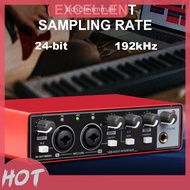 [KidsDreamMall.my] MD22 Audio Sound Card 48V Phantom Power USB Audio Interface for Guitar Recording