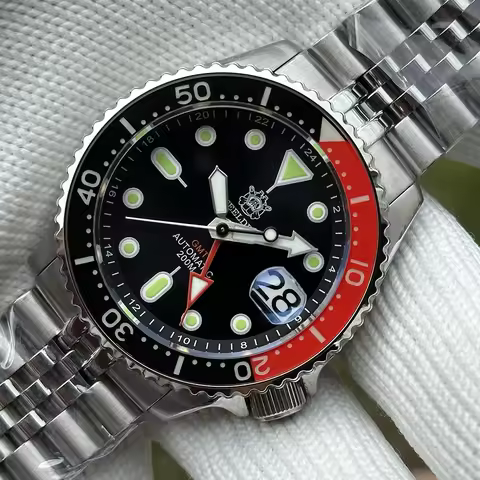 STEELDIVE SD1973L Limited Supply NH34 GMT Watch Sapphire Bezel 42MM Stainless Steel 200M Waterproof 