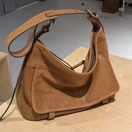 Vegetable Tanned Messenger hobo Bag Niche Vegetable Tanned Bag Women Casual Large-Capacity Messenger