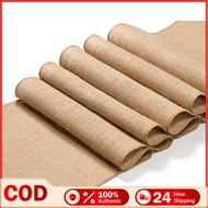 30CM*140-300CM/Rolls Jute Hessian Natural Jute Table Runners Hessian Burlap Ribbon Wedding Party Vin