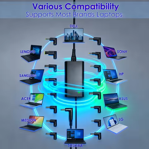 Universal Laptop Charger Adapter 90W 65W Power Supply Cord for HP Dell Lenovo Asus IBM Acer Toshiba 