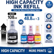 Compaitable BT-D100 Ink Refill Bottle 108ml / 48.8ml (BK / C / M / Y) High Quality Ink for Ink Tank 