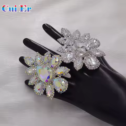 Big size 5.2*7.3cm oval big women rings adjustable jewelry fashion show ring for wedding jewelry cry