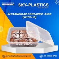 A650 PP Rectangular container  | PP Microwave Food Container