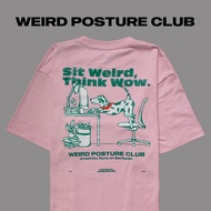 UNUSUAL MUSHROOM WEIRD POSTURE CLUB - เสื้อยืดลายกราฟฟิค