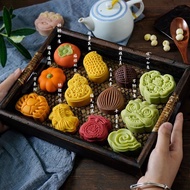 National Style Mooncake Mold New Style 2025 Awakening Lion National Trendy Style Palace Mooncake Can