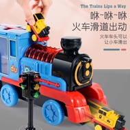 【cw】 Electric train track suit large male girl toys for children educational acousto-optic model 3-6 years old