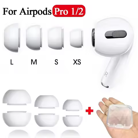 For Apple AirPods Pro 1/2 Generation Soft Silicone Earbuds Earplugs Replacement for Air Pods Pro Ear