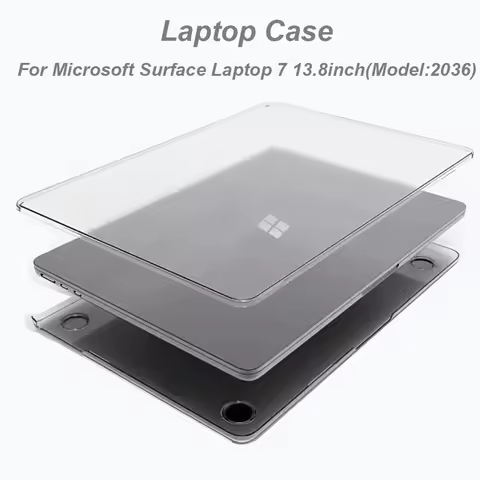 Case for Microsoft Surface Laptop 7 13.8inch Crystal and Matte PC Cover for Surface Laptop7 2026 Lap