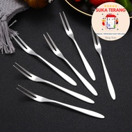 Stainless Steel Fruit ForkST Small Fruit Fork Mini Stainless Steel Skewer Cake Food Skewer Tool