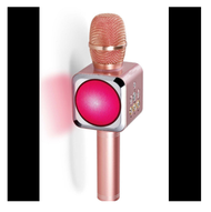 全城熱賣 - 手機藍牙麥克風無線電容話筒音響一體機(粉色)